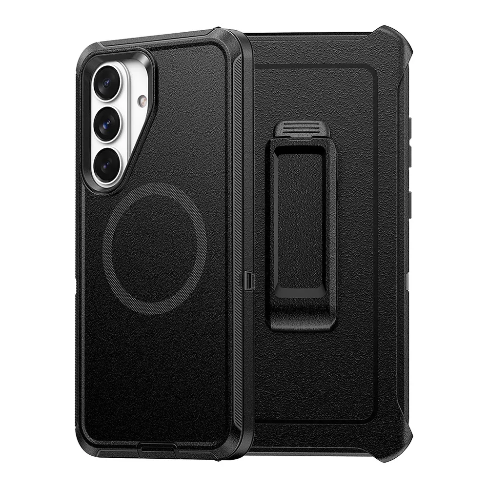 Samsung Shockproof Armor Phone Case with Belt Clip & Magnetic Ring (S26)