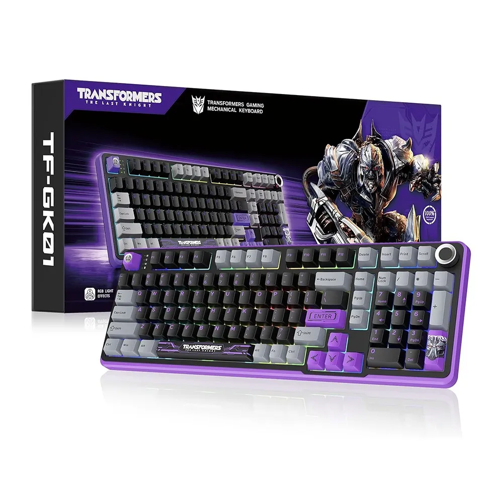 Transformers GK01 Wireless Mechanical Keyboard - Purple
