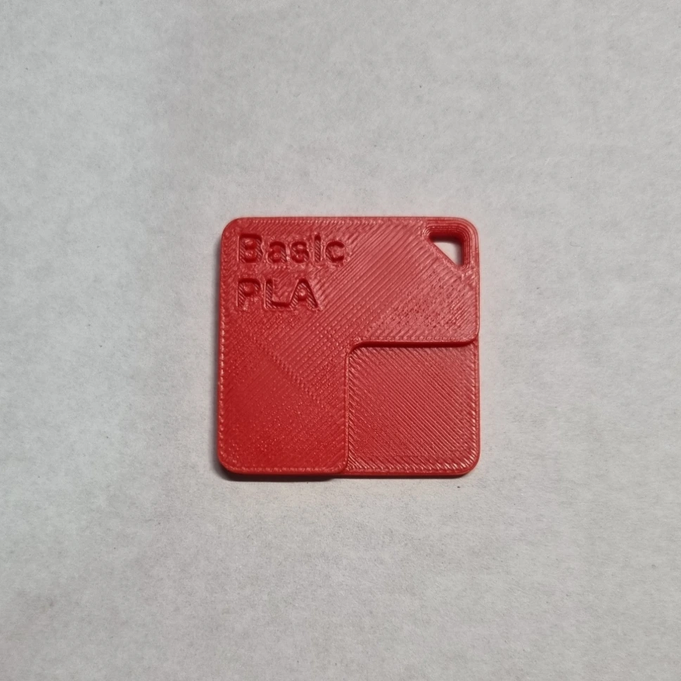 PLA Red - 3D Print Sample Tile