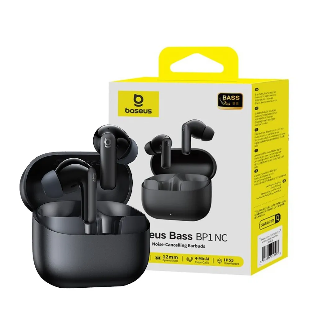 Baseus Bass BP1 NC In-Ear True Wireless Earbuds (Black)