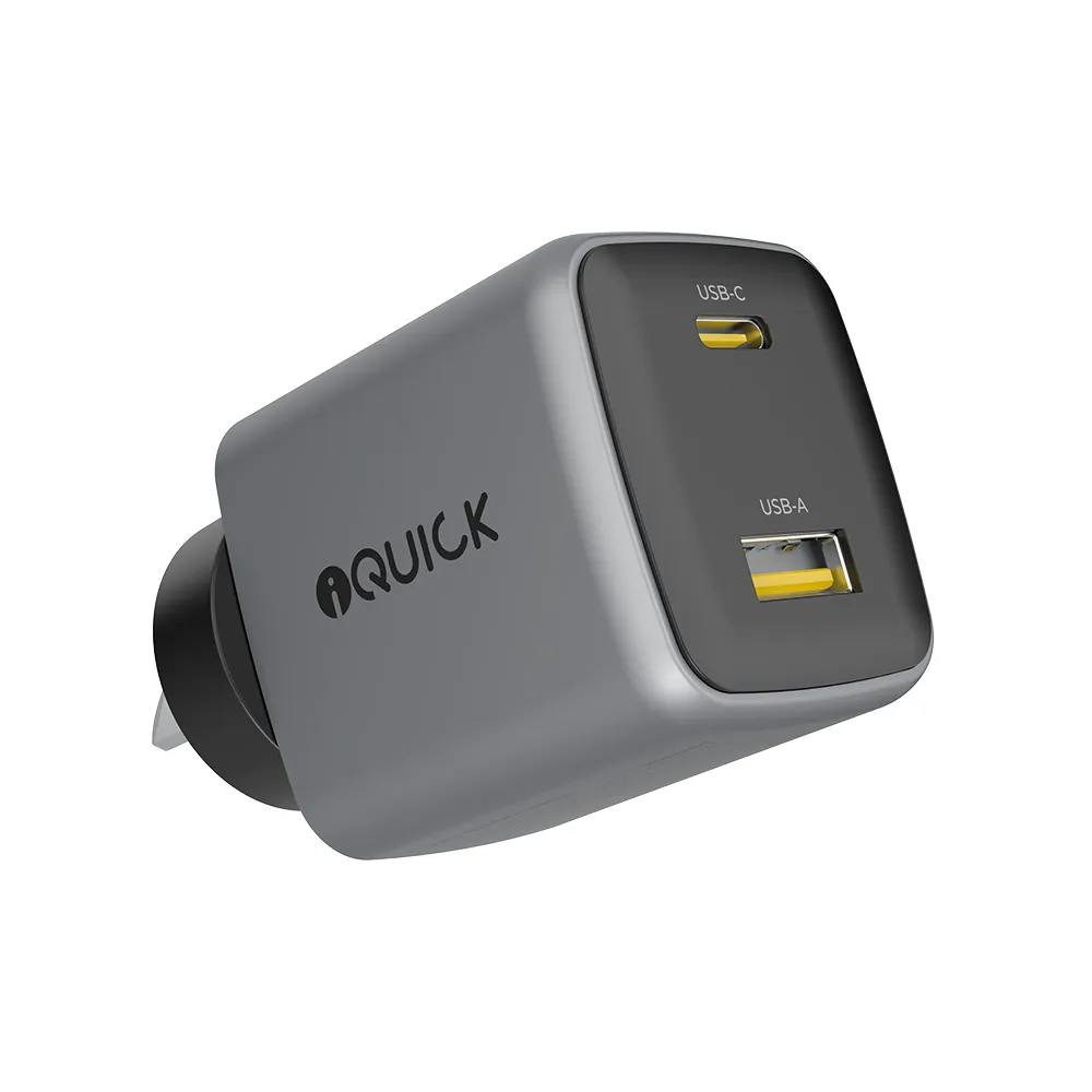 [CHR-C&A-30W] 30W PD3.0 USB-C and USB-A Ports Charging Adapter