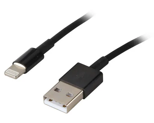 USB -A to Lightning (iPhone) 1.5M Black