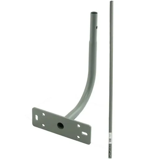 WALL / EAVE MOUNT DISH ANTENNA MAST 1.2m